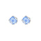 All-Plateado Tianhuo-Cut Firework-Cut Thorn Rose EarringsAnti-Oxidation Unisex Retro Estilo Azul 1Pair 6mm