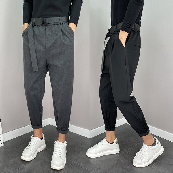Pantalones Harem Coreanos Trendy de Nueve Puntos
