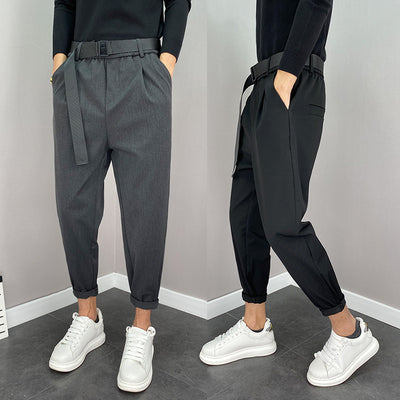Pantalones Harem Coreanos Trendy de Nueve Puntos