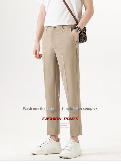 Pantalones Casuales Elásticos Slim Fit Lujo Ligero para Hombre - Image 27