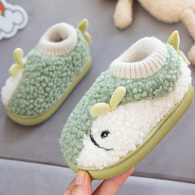 Pantuflas Cálidas Antideslizantes para Bebés y Niños con Diseño Dinosaurio - Image 6