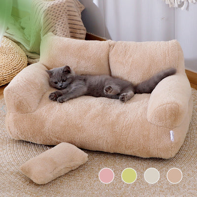 Sofá Cama Lujoso para Gatos y Perros Pequeños - Nido Térmico Acogedor