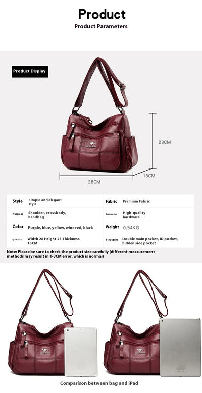 Bolso Crossbody de Cuero Genuino para Mujer - Gran Capacidad - Image 9