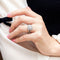 Anillo de Diamante Simulado con Circón Incrustado para Compromisos