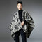 Chal Jacquard de Pelo Artificial Tipo Visón con Pintura China - Primavera, Otoño e Invierno