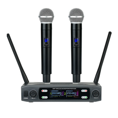 Micrófono Inalámbrico VHF Karaoke Dúo para Casa - Image 6
