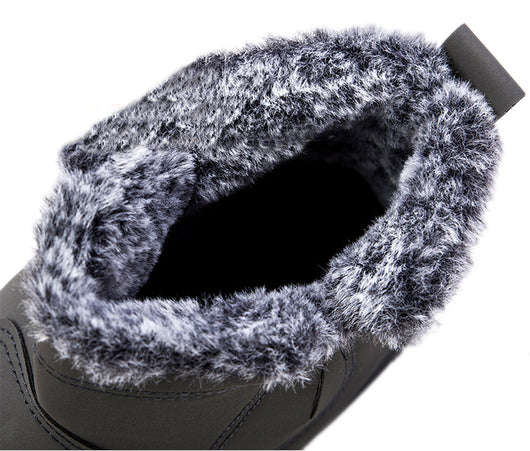 Botas de Invierno para Hombre con Diseño V Cutout y Forro de Peluche - Image 19