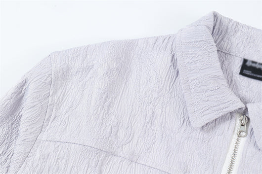 Camisa de Manga Larga con Textura Plisada - Image 12