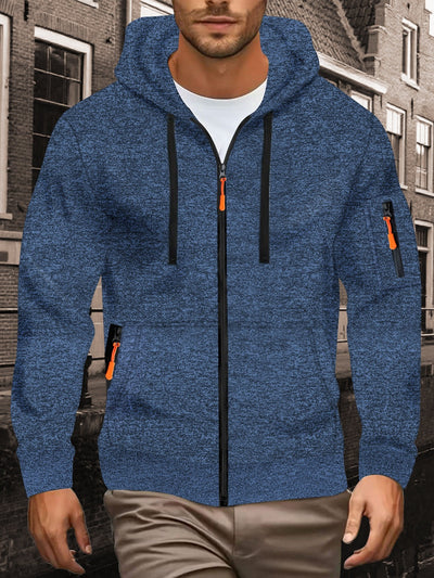 Suéter Deportivo con Capucha y Textura Jacquard para Hombre - Image 11