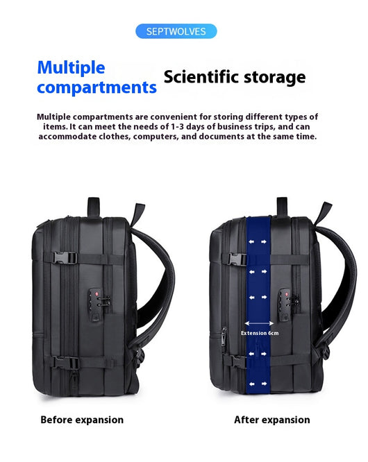 Mochila Ejecutiva de Compresión Inteligente Premium - Image 20