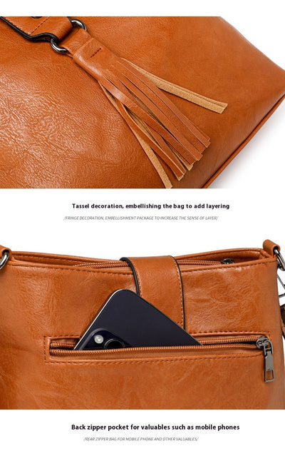 Bolso Retro de Cuero para Mujer - Bandolera Estilo Vintage - Image 29