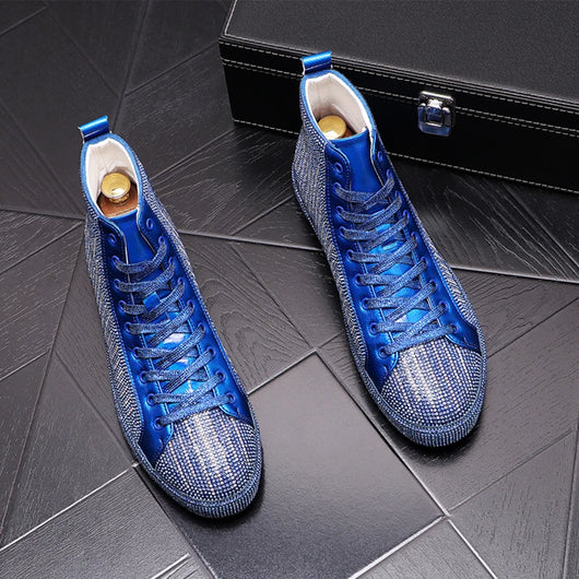 Botas Martin para Hombre con Detalles de Cristal Rhinestone - Image 24
