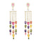 Aretes de Circonia Multicolor Micro Brillante
