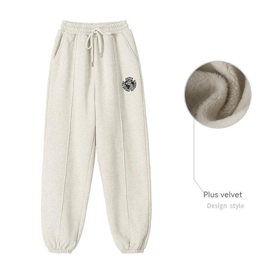 Pantalones de Algodón Terry con Puños Elásticos y Detalles de Terciopelo - Image 13