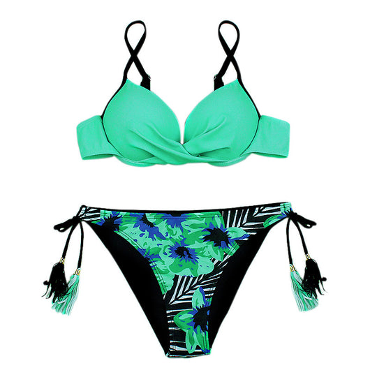 Bikini Deportivo con Estampado Digital de Dos Piezas - Image 2
