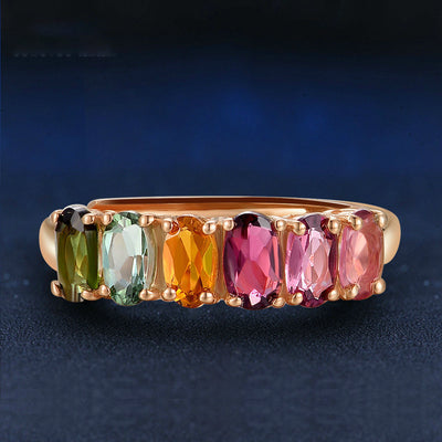 Anillo de Turmalina Multicolor - Image 10