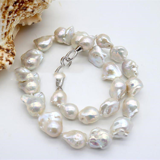 Collar de Perlas Barrocas Nude con Brillo Elegante - Image 7