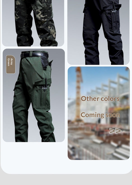 Pantalones Tácticos Multibolsillos Holgados de Trabajo Resistente - Image 15