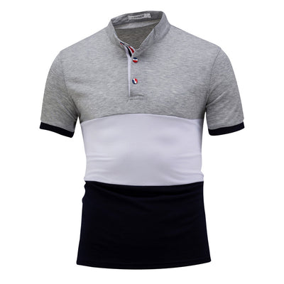 Playera Colorblock con Cuello de Pie Manga Corta - Image 11