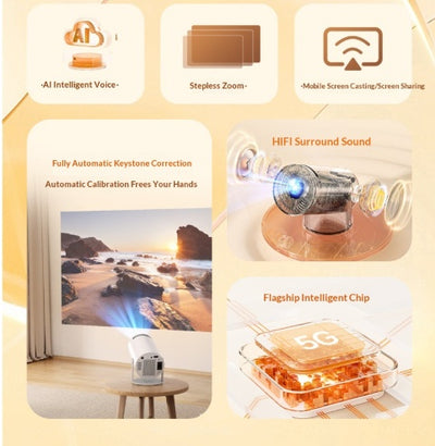 Proyector Inteligente Compacto HY300 - Image 5