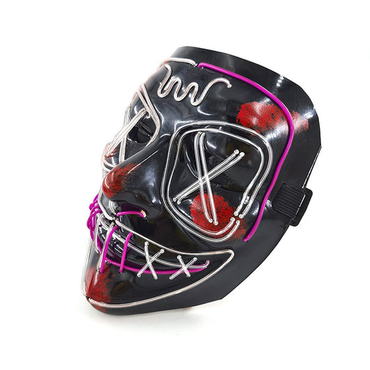 Máscara Facial Completa de Terror EL con Brillo para Halloween - Image 24