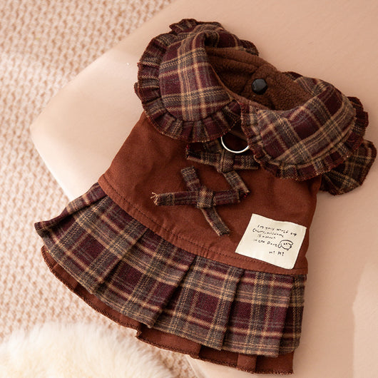 Vestidos Abrigadores para Perros Otoño-Invierno con Patrón Cuadros - Ropa Premium para Mascotas Pequeñas y Medianas - Image 5