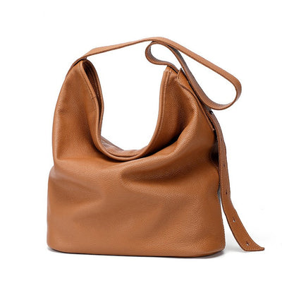 Bolso Bandolera de Cuero Genuino - Diseño Minimalista Versátil - Image 10