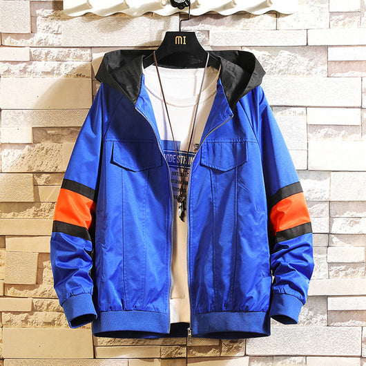 Chaqueta de Trabajo Capucha Hombre Talla Grande Contraste Costura - Image 12