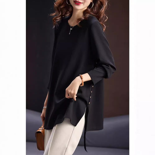 Camiseta Casual Oversize para Mujer Talla Grande - Cuello Redondo - Image 2