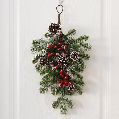 Árbol Navideño Invertido de Piña de Pino Americano para Colgar - Image 4