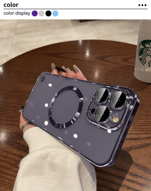 Funda Magnética Antipolvo para Teléfono - Carcasa Rígida sin Marco con Red Electrochapada - Image 13