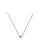 Women's Fashion Simple Simulation Diamond Necklace Plateado