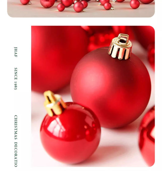 Bola de Navidad Roja Electrochapada - Adorno Colgante para Árbol - Image 22