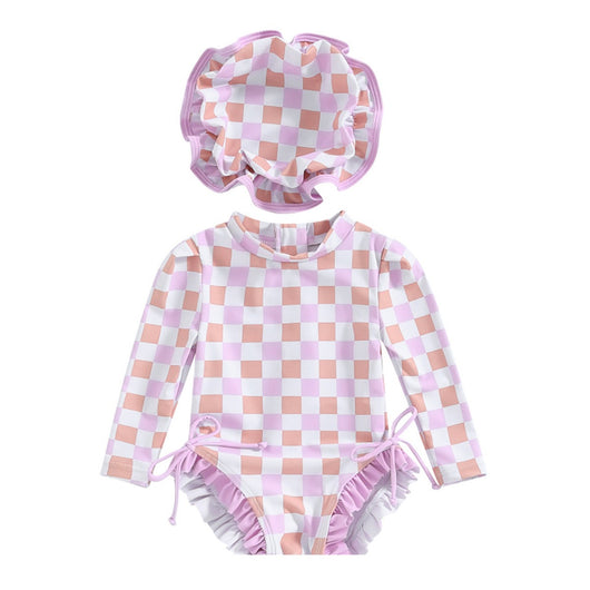 Traje de Baño Infantil con Pliegues Elegantes - Image 5
