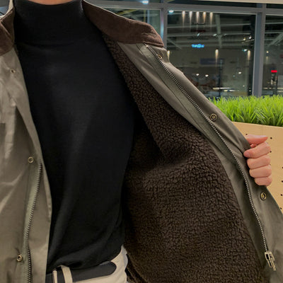 Chaqueta Overol con Cuello Mao para Hombre - Image 3