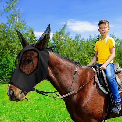 Máscara Protectora Lycra para Caballo con Orejas - Comodidad Total y Protección UV - Image 17