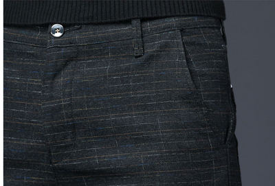 Pantalones Casuales Hombre Slim Fit Microelásticos Estilo Coreano - Image 9