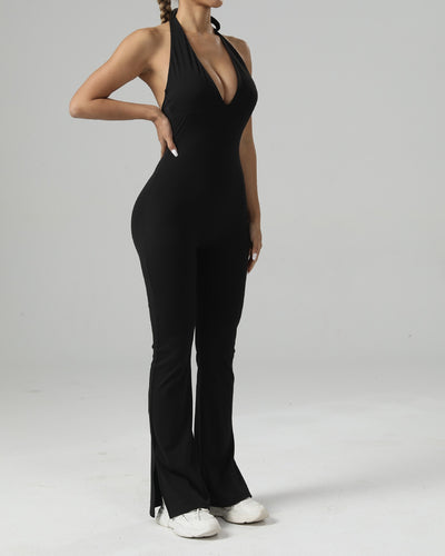 Jumpsuit de Yoga Entallado con Bota Acampanada para Mujer - Image 16