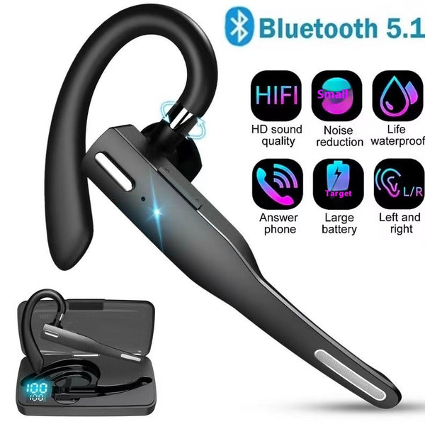 Auricular Bluetooth Monoaural Profesional con Cancelación de Ruido