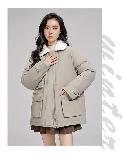 Chaqueta Acolchada Suelta Estilo Coreano en Algodón - Image 13