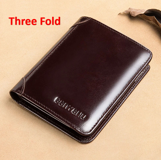 Billetera Vertical Tri-fold de Cuero Mate para Hombre - Image 25