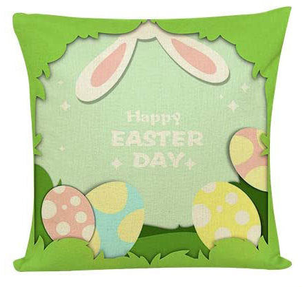 Funda de Almohada de Lino para Sofá Cama Easter - Image 16
