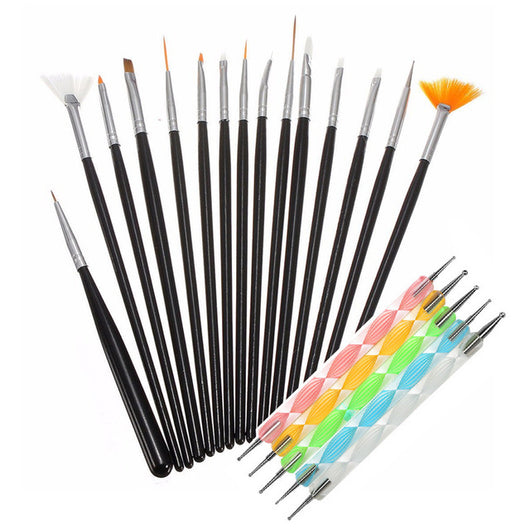 Set de 20 Brochas de Maquillaje Profesional con Acabado Diamante - Image 8