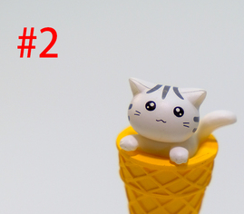 Llavero Gato Helado 3D Articulado - Capuchón Kawaii - Image 6