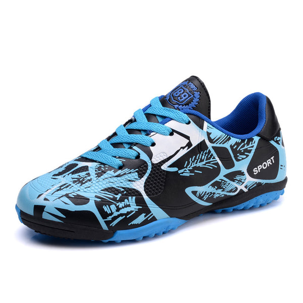 Zapatillas de Fútbol Cuero Bajo Niños y Adolescentes - Suela Antideslizante