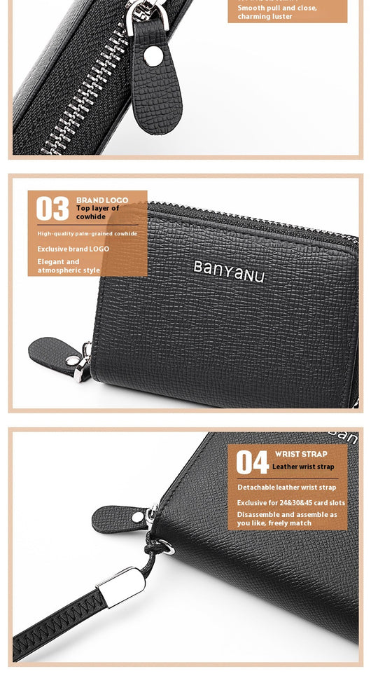 Cartera Minimalista de Cuero para Mujer - Organizador Compacto - Image 28