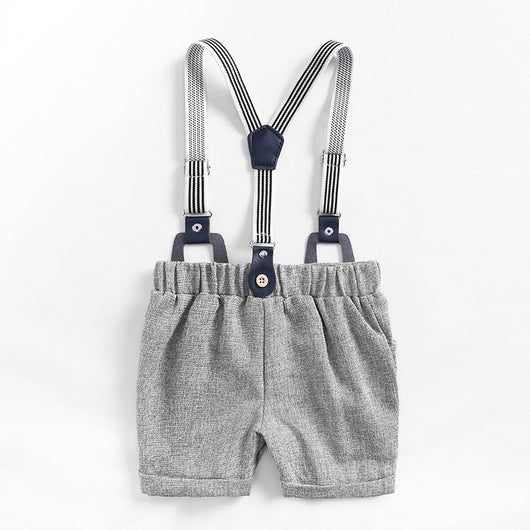 Conjunto de 3 Piezas: Enterizo, Babero y Corbatín para Bebé - Image 4