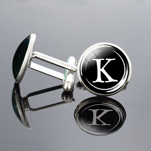 Gemelos de Letras Inglesas en Metal Precioso con Brillo Diamante - Image 42