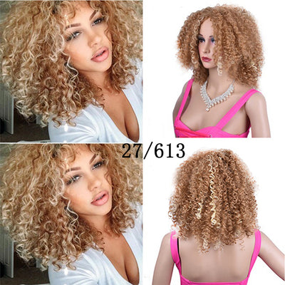 Peluca Rizada Afro Sintética Premium para Mujeres Negras - Image 4