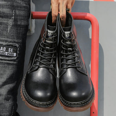 Botas de Trabajo Altas para Hombre con Forro Cálido Talla Grande - Image 4